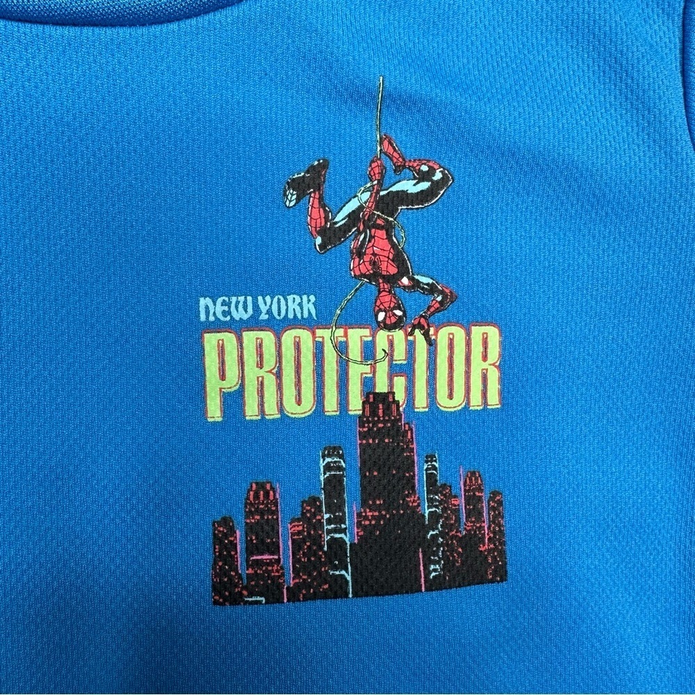 Marvel Spider-Man T-Shirt Blue Size 7 - Picture 4 of 16
